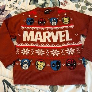 Boys xs marvel holiday sweater